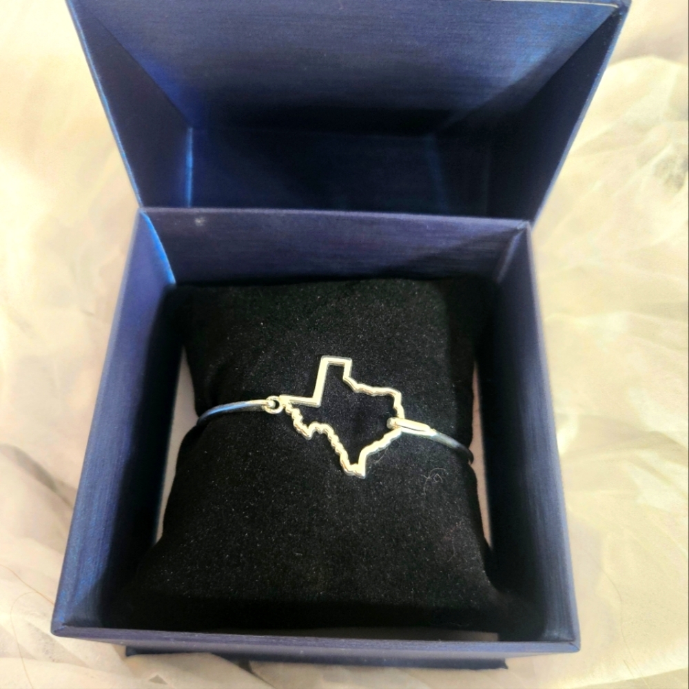 Texas Bangle Bracelet Sterling Silver 925